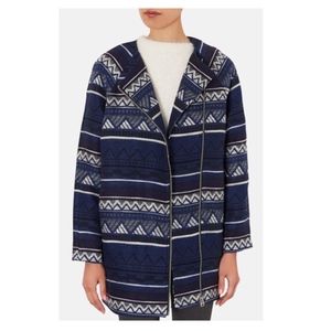 Geometric Motif Oversized Jacket